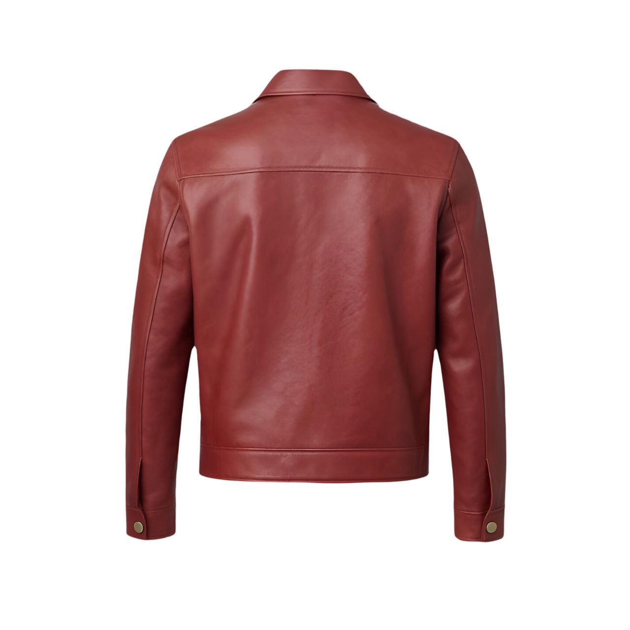 FREDRICK-12 CHERRY LEATHER JACKET