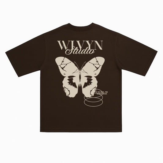 BROWN AS WE HEAL OVERSIZED TEE